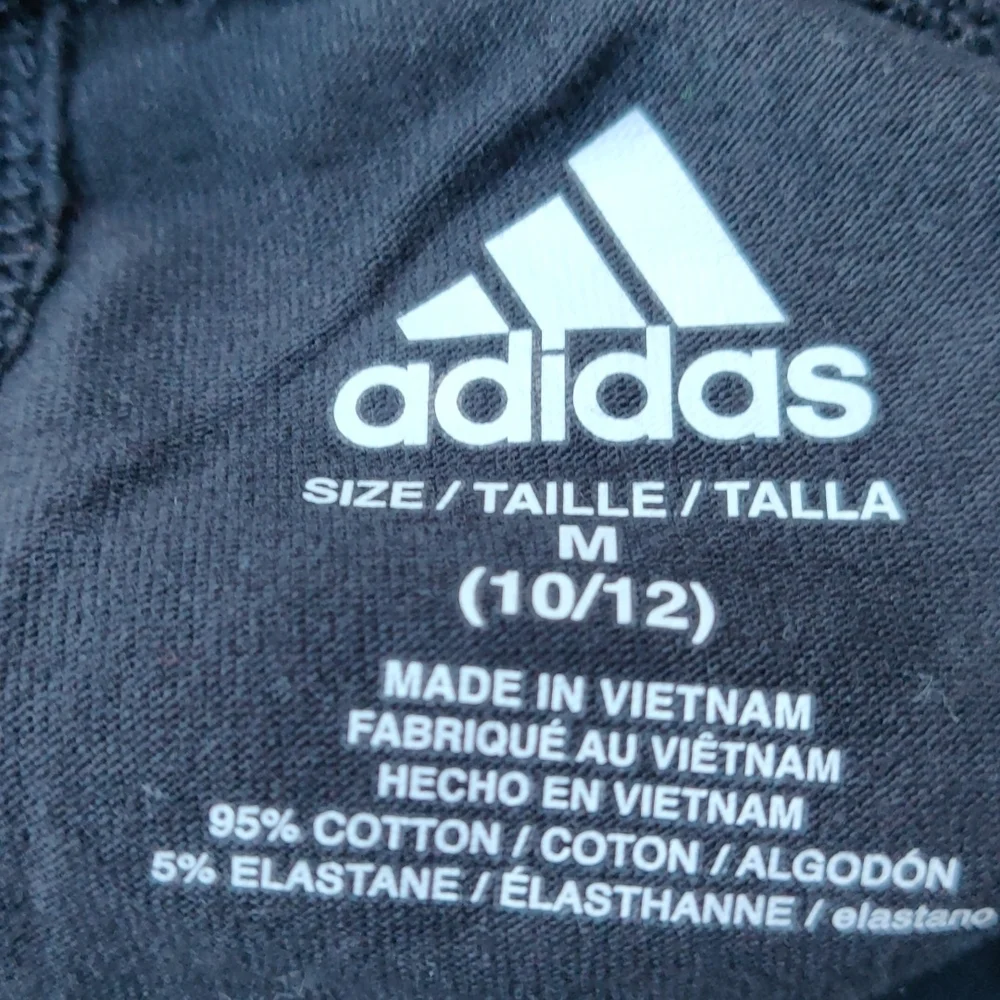 Adidas girl leggings size M color black pink